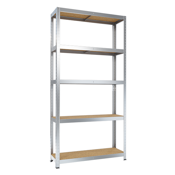 Стеллаж металлический оцинкованный FORSTOR Multirack 1800x900x350 мм 5 полок МДФ фото 1