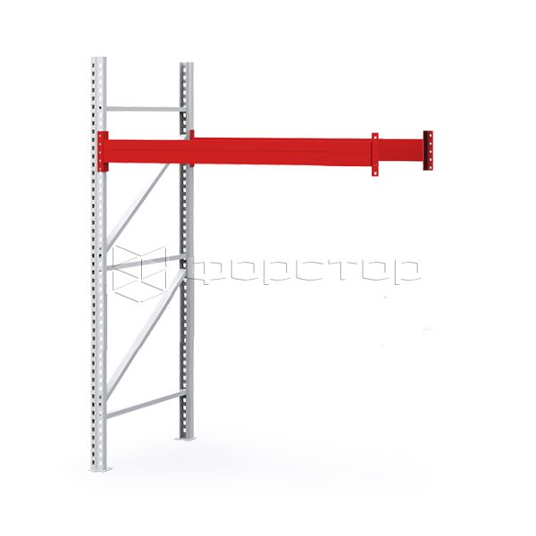 Паллетный стеллаж Profi 2500х1800х1100-1 ТР приставной